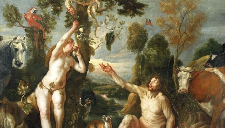 Якоб Йорданс «Адам і Єва», фрагмент. Фото: з відкритих джерел