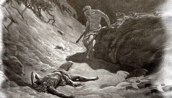 Вбивство Авеля. Поль Гюстав Доре. Графіка, 1877. Фото: arthive.com