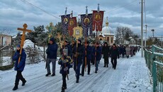 У Козлині на Рівненщині віруючі УПЦ провели хресний хід з молитвою про мир