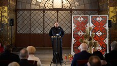 Rada Speaker speaks about Holodomor at Refectory Church of Lavra