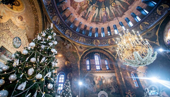 Празднование Рождества в Киево-Печерской лавре. Фото: Правлайф