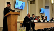 Dumenko speaks at a Prague conference on freedom of religion
