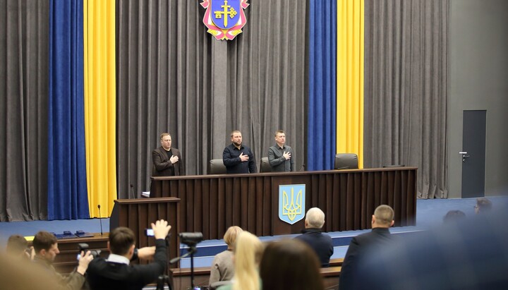 A session of the Ternopil Regional Council on 30 November 2023. Photo: tor.gov.ua