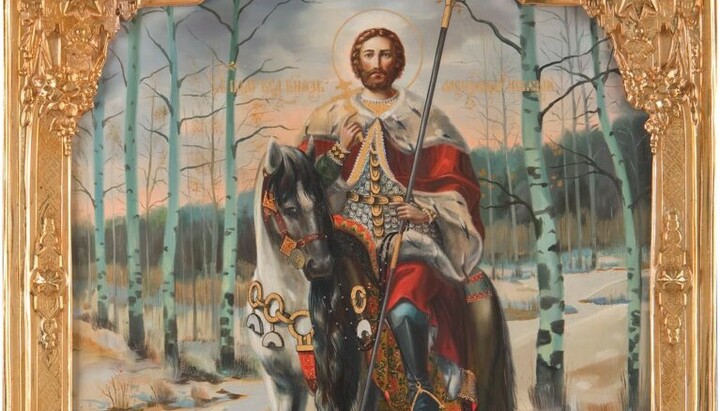 Фрагмент ікони святого благовірного князя Олександра Невського. Фото: ikonniy-dvor.com