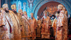 Предстоятель УПЦ очолив літургію у Голосіївському монастирі