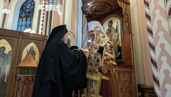 Митрополит Клеопа та Епіфаній Думенко. Фото: orthodoxianewsagency