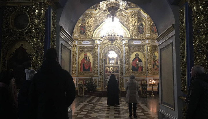 Catedrala Adormirii Maicii Domnului din Lavra Peșterilor de la Kiev pe 24 decembrie 2023. Imagine: UJO