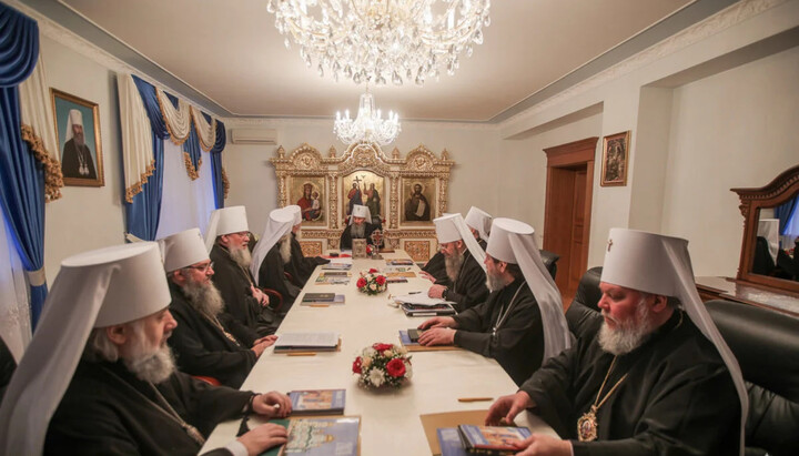 A meeting of the Holy Synod of the UOC. Photo: news.church.ua 