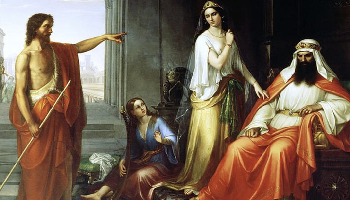Иоанн Предтеча обличает Ирода за сожительство с Иродиадой. Фото: elohov.ru