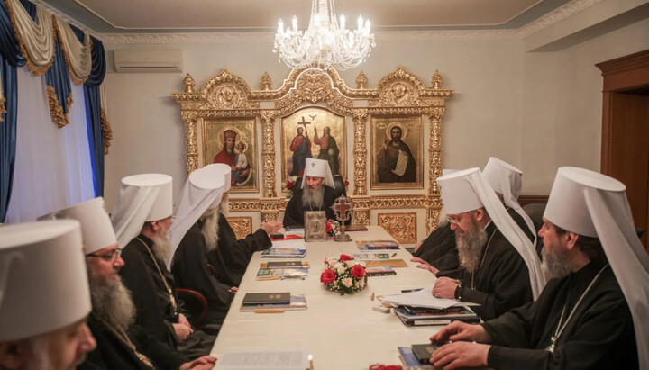 Session of the Holy Synod of the UOC. Photo: news.church.ua