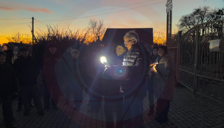 Сборище по ликвидации общины УПЦ в Калуше. Фото: «Информатор»