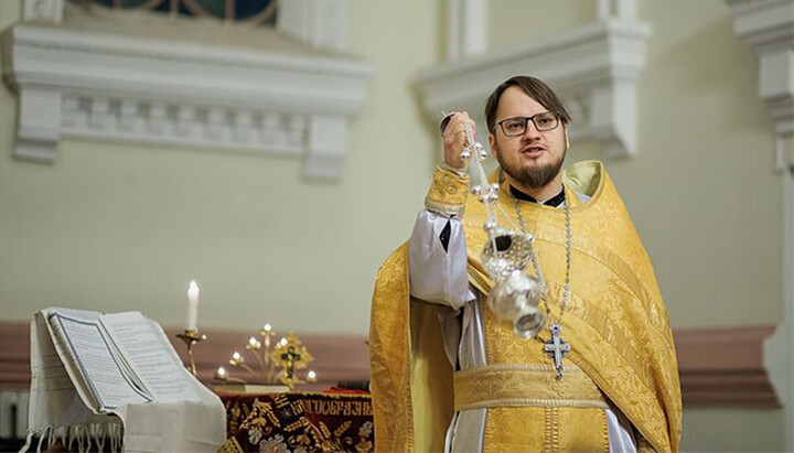 Священник екзархату Фанара в Литві Гінтарас Сунгайло. Фото: LRT