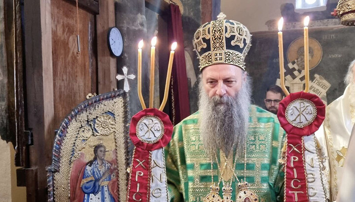Πατριάρχης Σερβίας κ. κ. Πορφύριος. Φωτογραφία: spc.rs