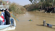 Αγιασμός υδάτων του Ιορδάνη ποταμού από Πατριάρχη Ιεροσολύμων Θεόφιλο
