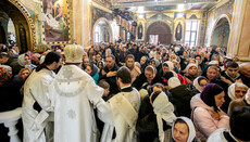 On Feast of the Theophany of Our Lord, festive Liturgy celebrated at Lavra