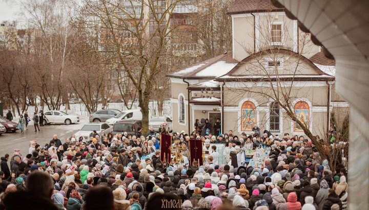Миколаївський собор у Хмельницькому на Водохреща. Фото: Хмельницька єпархія