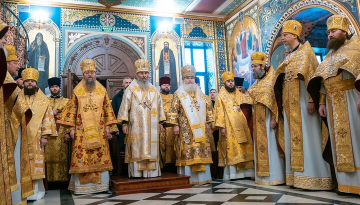 Θ. Λειτουργία στη Λαύρα των Σπηλαίων του Κιέβου. Φωτογραφία: news.church.ua