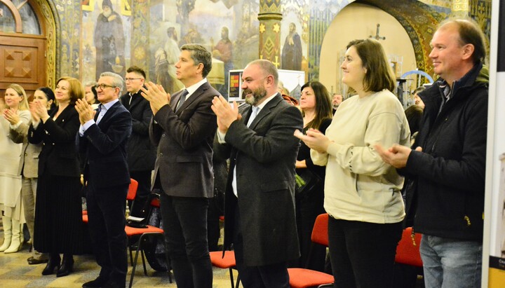 Acting Culture Minister Karandeyev at a concert in the Lavra Refectory Church. Photo: FB page of the Reserve