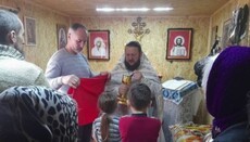 Община УПЦ в Забуянье наладила богослужебную жизнь в храме-вагончике