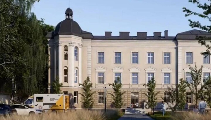 Визуализация проекта реабилитационного центра в помещении монастыря УПЦ во Львове. Фото: lviv1256.com
