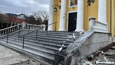 Dormition Cathedral of Kherson again affected by RF’s shelling