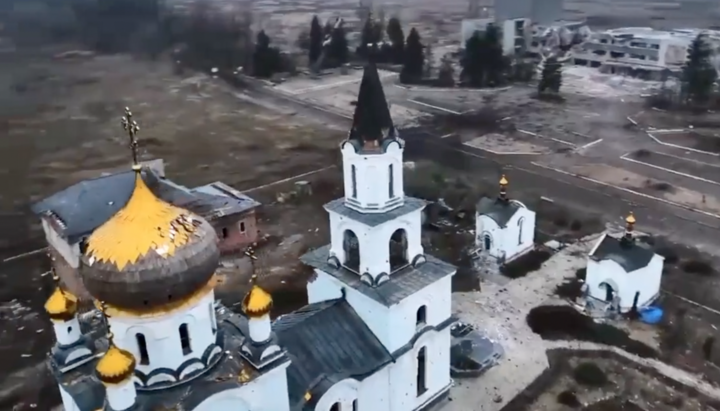 UOC temple in destroyed Avdiivka shown online