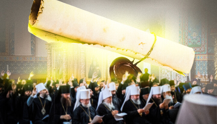 На Соборі УПЦ ухвалили рішення про припинення поминання в храмах Патріарха РПЦ. Фото: СПЖ