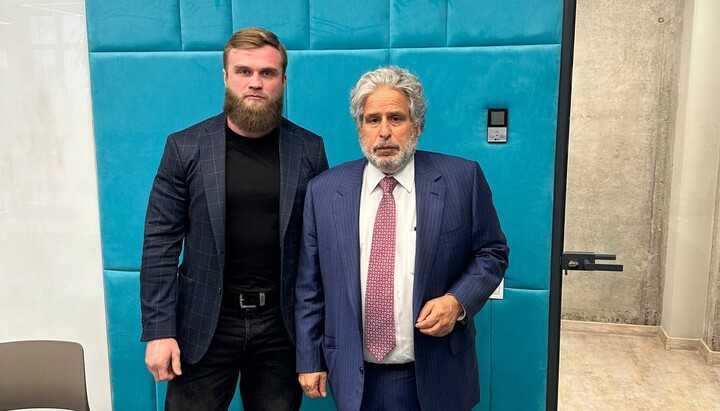 MP Artem Dmytruk (left) and lawyer Robert Amsterdam (right). Photo: A. Dmytruk’s TG channel
