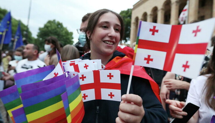 Στη Γεωργία θα ψηφιστεί νόμος που θα απαγορεύει την προπαγάνδα των ΛΟΑΤΚΙ. Φωτογραφία: nlevshits.com
