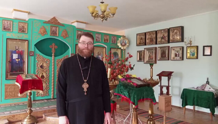 Священник УПЦ Ростислав Морозов. Фото: скриншот видео spzh.media