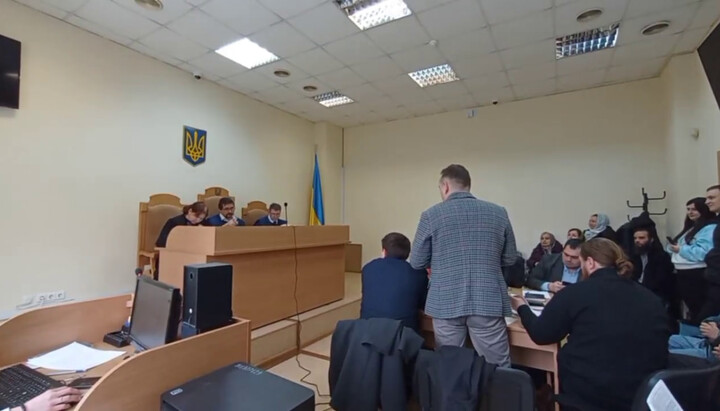 A session at the Court of Appeal in Kyiv on the case of the Upper Lavra. Photo: spzh.media