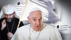 Who stands under the Pope’s “white flag” 