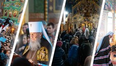 В УПЦ опубликовали видео чтения Канона Предстоятелем в четырех монастырях
