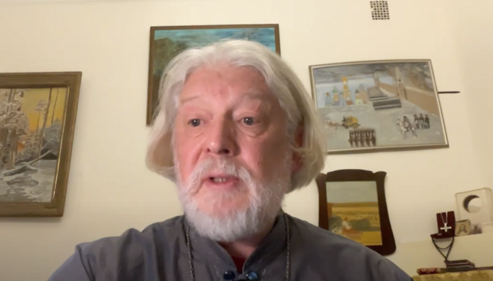 Priest of the Constantinople Patriarchate Alexey Uminskiy. Photo: Youtube channel screenshot