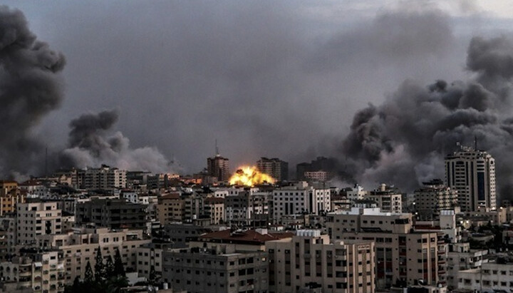 Бомбардування Гази. Фото: orthodoxia news agency