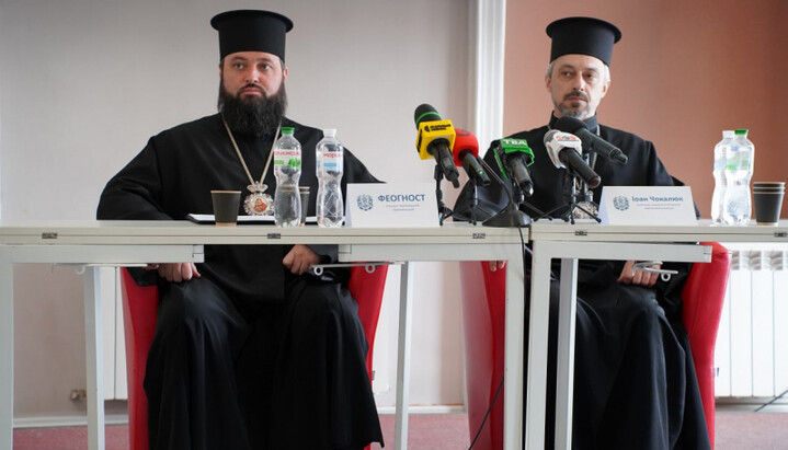 Feognost Borodiak's press conference on 5 April 2024. Photo: molbuk.ua