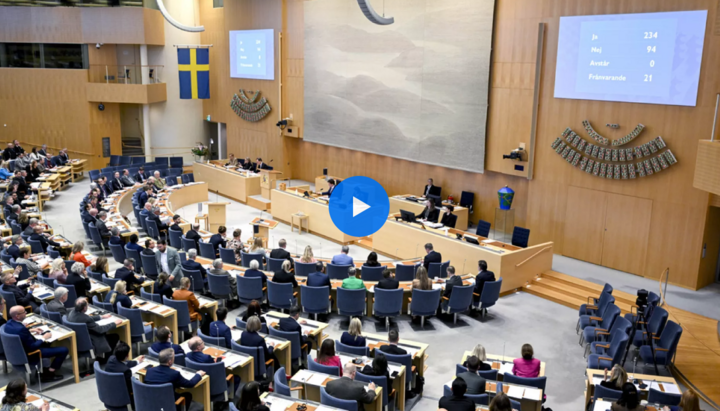 Το σουηδικό κοινοβούλιο ψήφισε νόμο που μειώνει την ηλικία για αλλαγή φύλου. Φωτογραφία: στιγμιότυπο βίντεο Jessica Gow/euronews.com