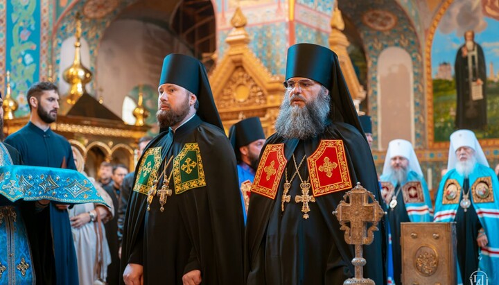 The ordination ceremony of newly elected bishops in the monastery at Feofaniya. Photo: news.church.ua