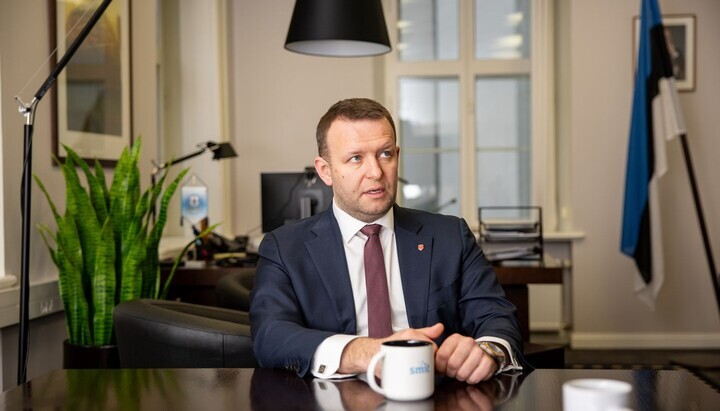 Глава МВС Естонії. Фото: Eero Vabamägi