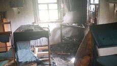 In Kirovohrad village of Korobchyne, UOC parish church house set on fire