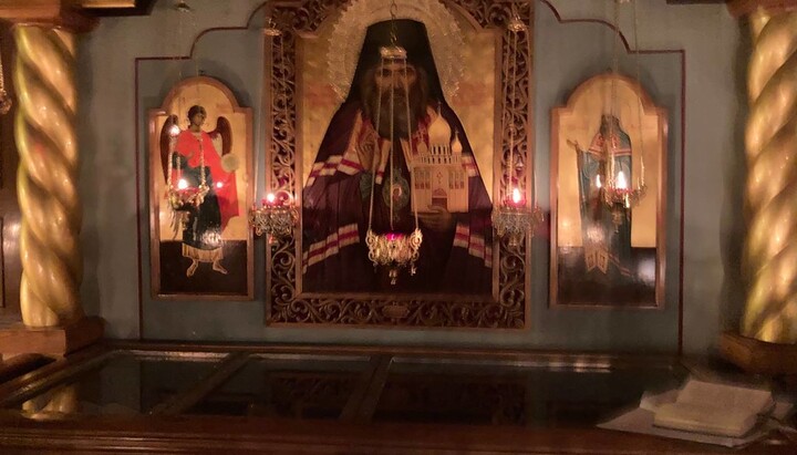 წმინდა იოანე შანხაელის ნაწილები სან-ფრანცისკოს საკათედრო ტაძარში. ფოტო: svlavra.church.ua