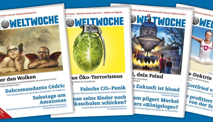 Die Weltwoche is a Swiss weekly magazine with a circulation of about 50,000. Photo: twitter.com/Weltwoche