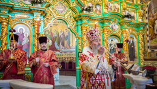 Блаженнейший совершил литургию в Киево-Печерской лавре в неделю Антипасхи