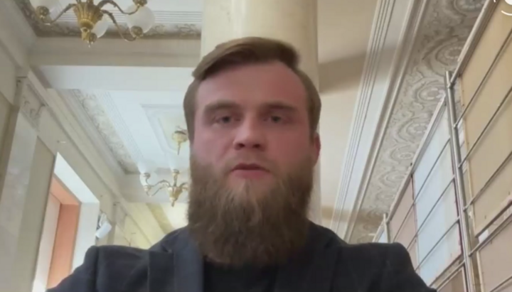 Народний депутат від депутатської групи «Відродження України» Артем Дмитрук. Фото: скриншот відео NL