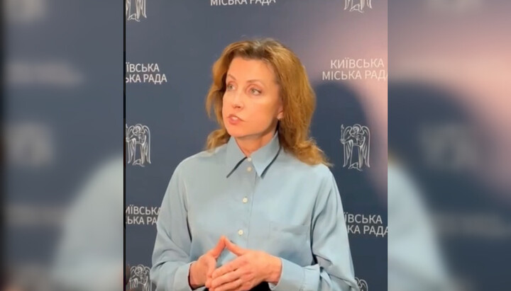 Επικεφαλής κόμματος «Ευρωαλληλεγγύη» στο Δημοτικό Συμβούλιο του Κιέβου. Φωτογραφία: Στιγμιότυπο βίντεο Tik Tok