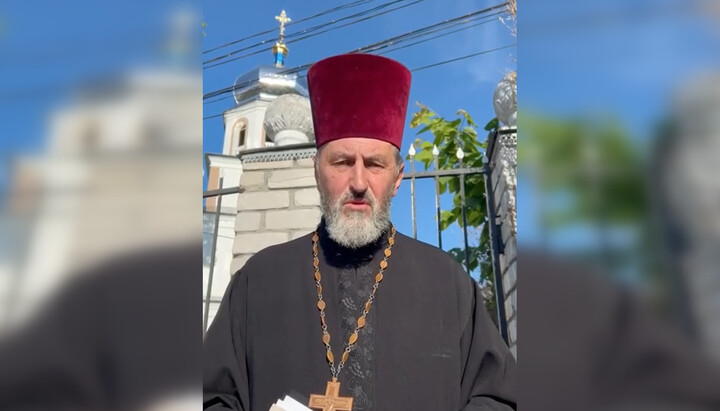 Archpriest Petro Koval. Photo: screenshot of Khmelnytsky Eparchy video