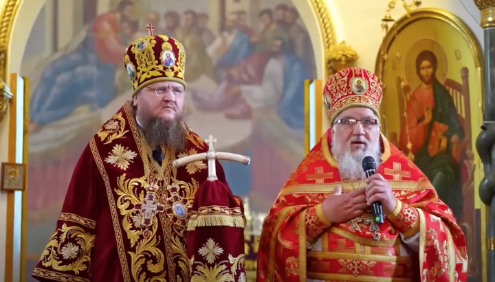 Metropolitan Theodosiy and Archpriest Ioan. Photo: Cherkassy Blagovestnik video