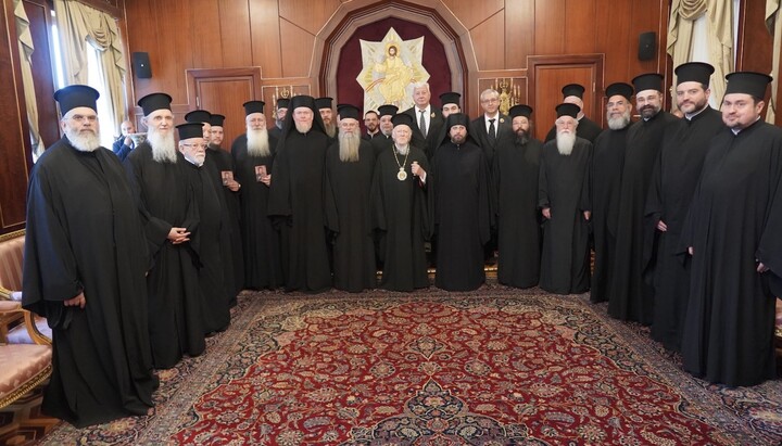 Representatives of the BOC and the OCU at the Phanar. Photo: orthodoxianewsagency.gr