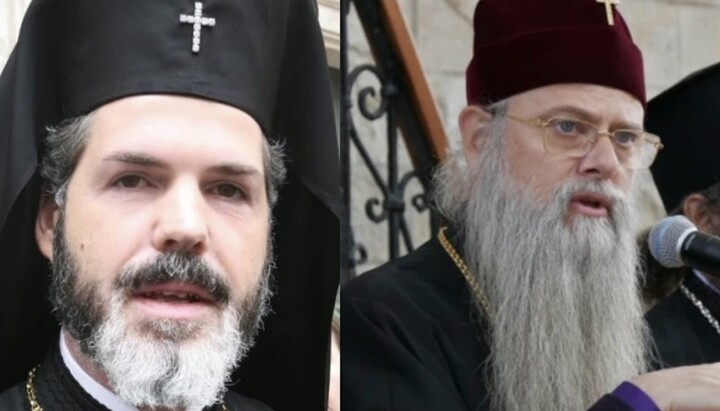 Mitropolitul Antonie (la stânga) și Mitropolitul Nicolai. Imagine: glasove.com