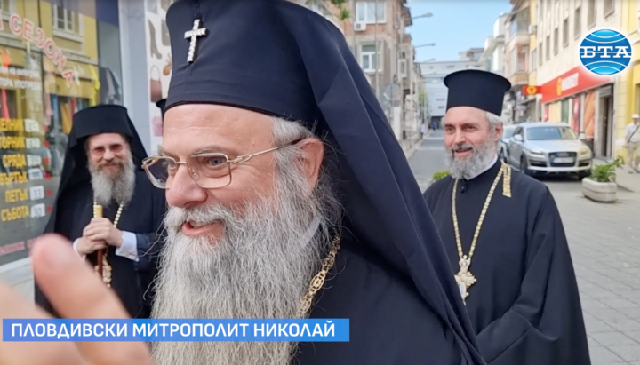 Metropolitan Nicholas of Plovdiv. Photo: screenshot from BTA video
